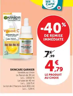 Hyper U Garnier skinactive offre