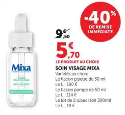 Hyper U Mixa soin visage offre
