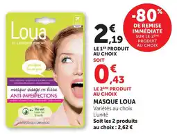 Hyper U Loua masque offre