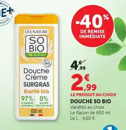 Hyper U So bio douche offre