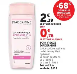 Hyper U Diadermine soin visage offre