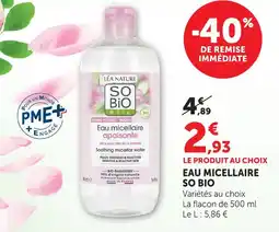 Hyper U So bio eau micellaire offre