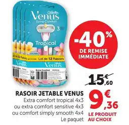 Hyper U Venus rasoir jetable offre