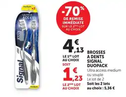 Hyper U Signal brosses à dents duopack offre