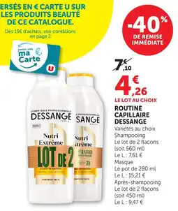 Hyper U Dessange routine capillaire offre