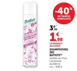 Hyper U Batiste shampooing sec offre