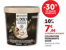 Hyper U Garnier coloration permanente good offre