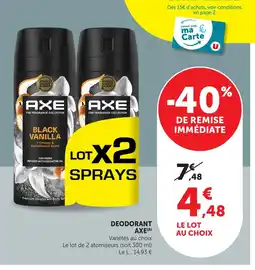 Hyper U Axe déodorant offre