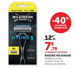 Hyper U Wilkinson rasoirs offre