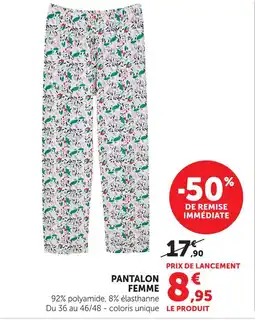 Hyper U Pantalon femme offre