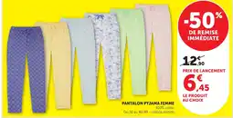 Hyper U Pantalon pyjama femme offre