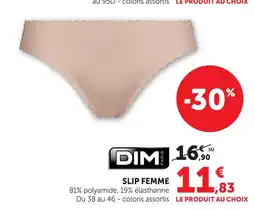 Hyper U Dim slip femme offre