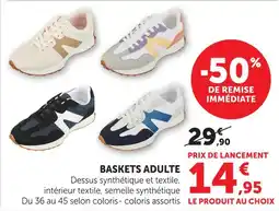 Hyper U Baskets adulte offre