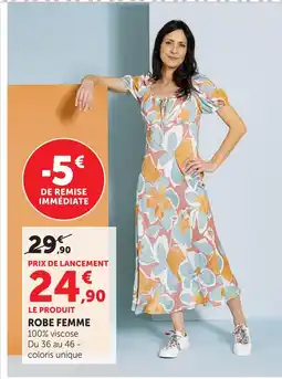 Hyper U Robe femme offre