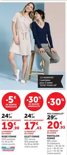 Hyper U Robe femme offre