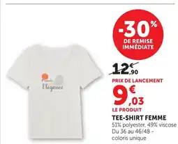 Hyper U Tee-shirt femme offre