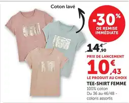 Hyper U Tee-shirt femme offre