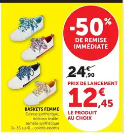 Hyper U Baskets femme offre