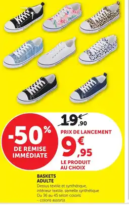 Hyper U Baskets adulte offre