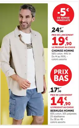 Hyper U Chemise homme offre