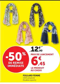 Hyper U Foulard femme offre