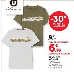 Hyper U U collection tee shirt homme offre