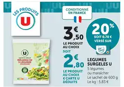 Hyper U U legumes surgeles offre