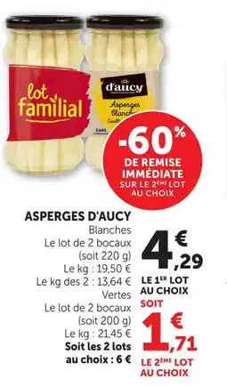 Hyper U D'aucy asperges offre