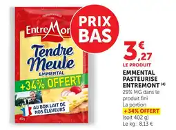 Hyper U Entremont emmental pasteurisé offre