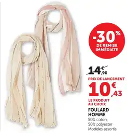 Hyper U Foulard homme offre