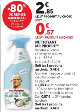 Hyper U Mr propre nettoyant offre
