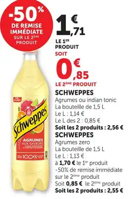 Hyper U Schweppes offre