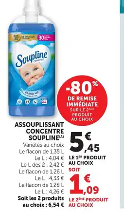 Hyper U Soupline assouplissant concentré offre