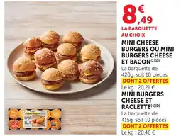 Hyper U Mini cheese burgers offre