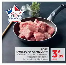 Hyper U Sauté de porc sans os offre