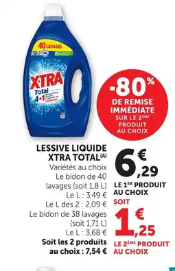 Hyper U Xtra lessive liquide total offre