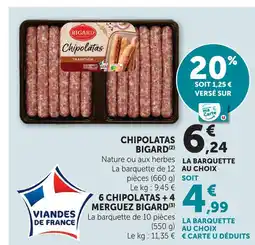 Hyper U Bigard chipolatas offre