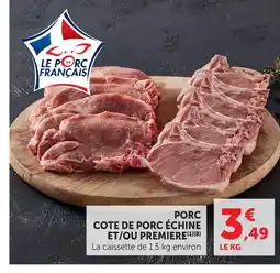 Hyper U Porc côte de porc offre