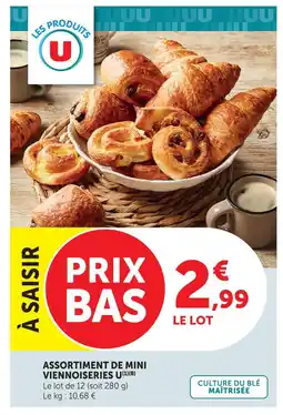 Hyper U U assortiment de mini viennoiseries offre