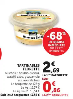 Hyper U Florette tartinables offre