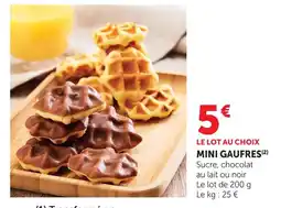 Hyper U Mini gaufres sucre offre