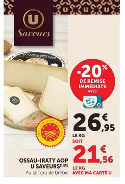 Hyper U U saveurs ossau-iraty aop offre
