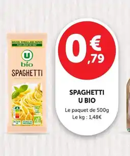 Hyper U U bio spaghetti offre