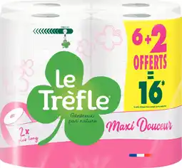 Auchan Le trefle papier toilette maxi le trèfle offre
