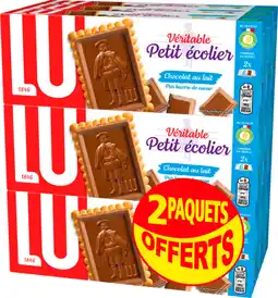 Auchan Petit ecolier biscuits petit écolier chocolat au lait offre