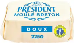 Auchan President beurre moulé breton doux président offre