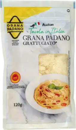 Auchan Auchan tavola in italia grana padano grattugiato aop tavola in italia auchan offre