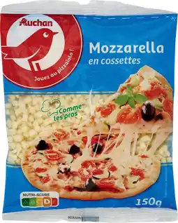 Auchan Auchan mozzarella en cossettte auchan offre