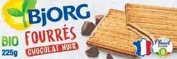 Auchan Bjorg biscuits bio fourrés chocolat noir bjorg offre
