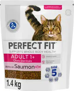 Auchan Perfect fit croquettes au saumon pour chat adulte perfect fit offre